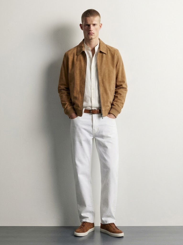 SUEDE BOMBER JACKET