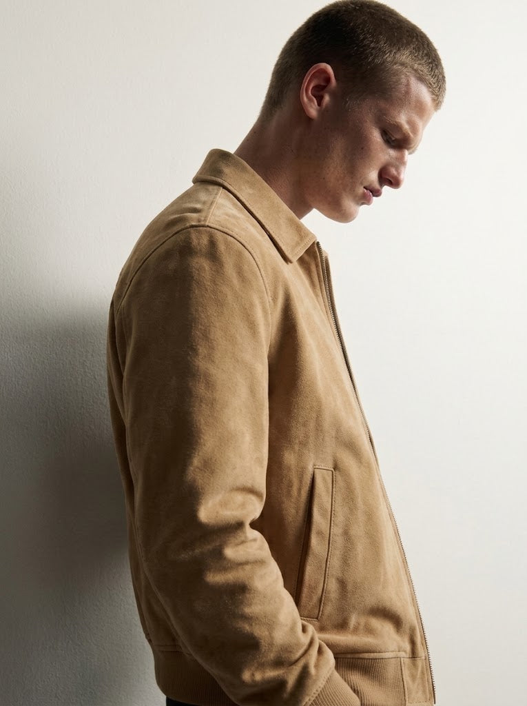 SUEDE BOMBER JACKET
