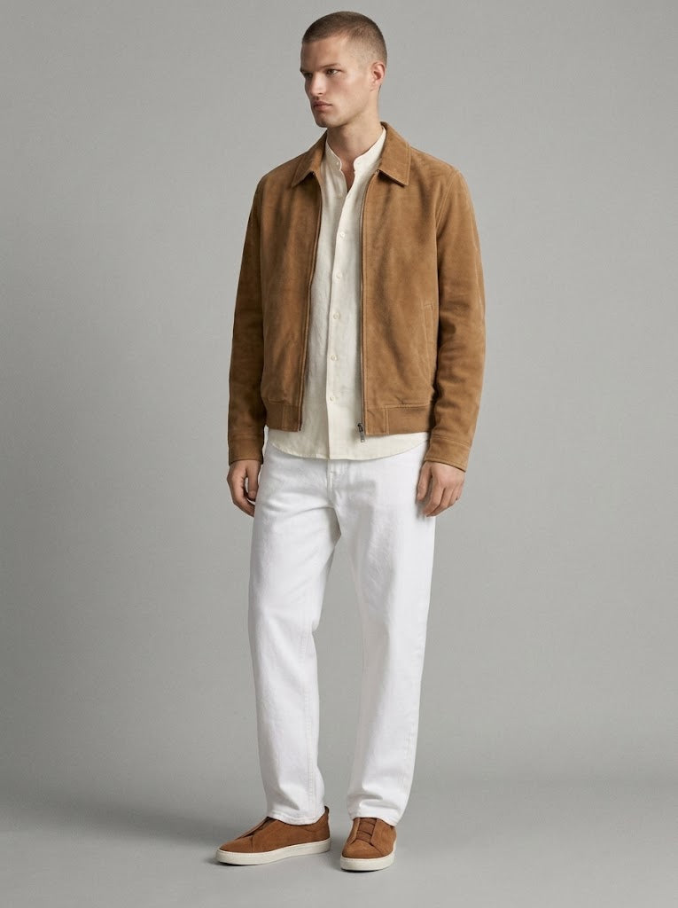 SUEDE BOMBER JACKET