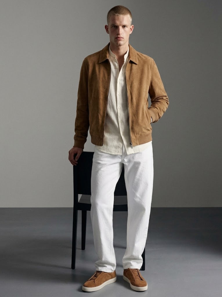 SUEDE BOMBER JACKET