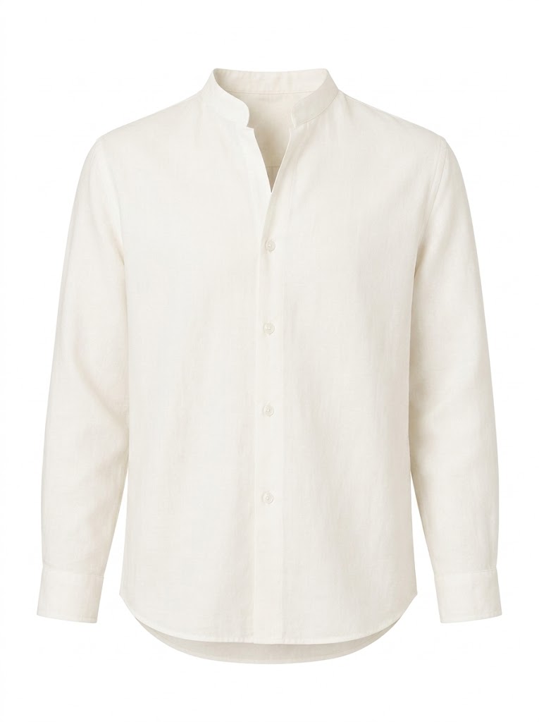 STAND-UP COLLAR SHIRT