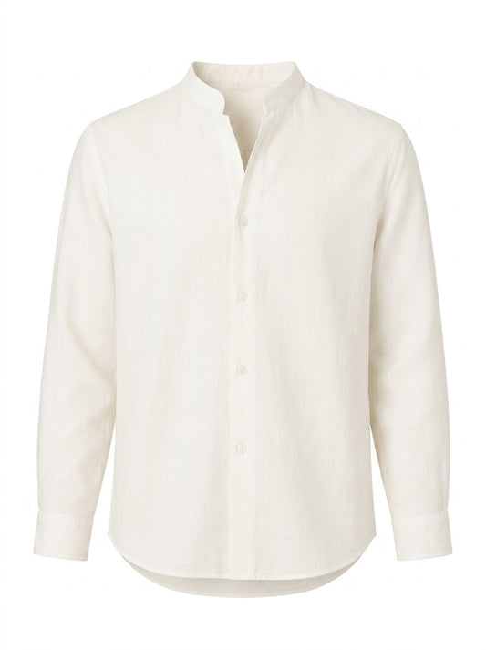 STAND-UP COLLAR SHIRT
