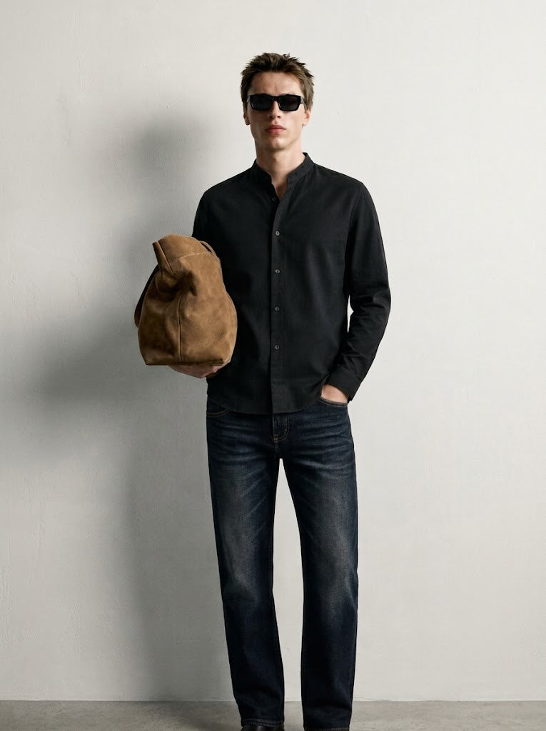 STAND-UP COLLAR SHIRT