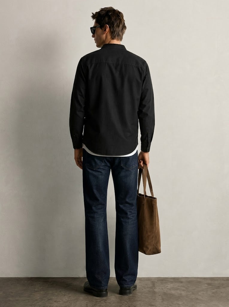 STAND-UP COLLAR SHIRT