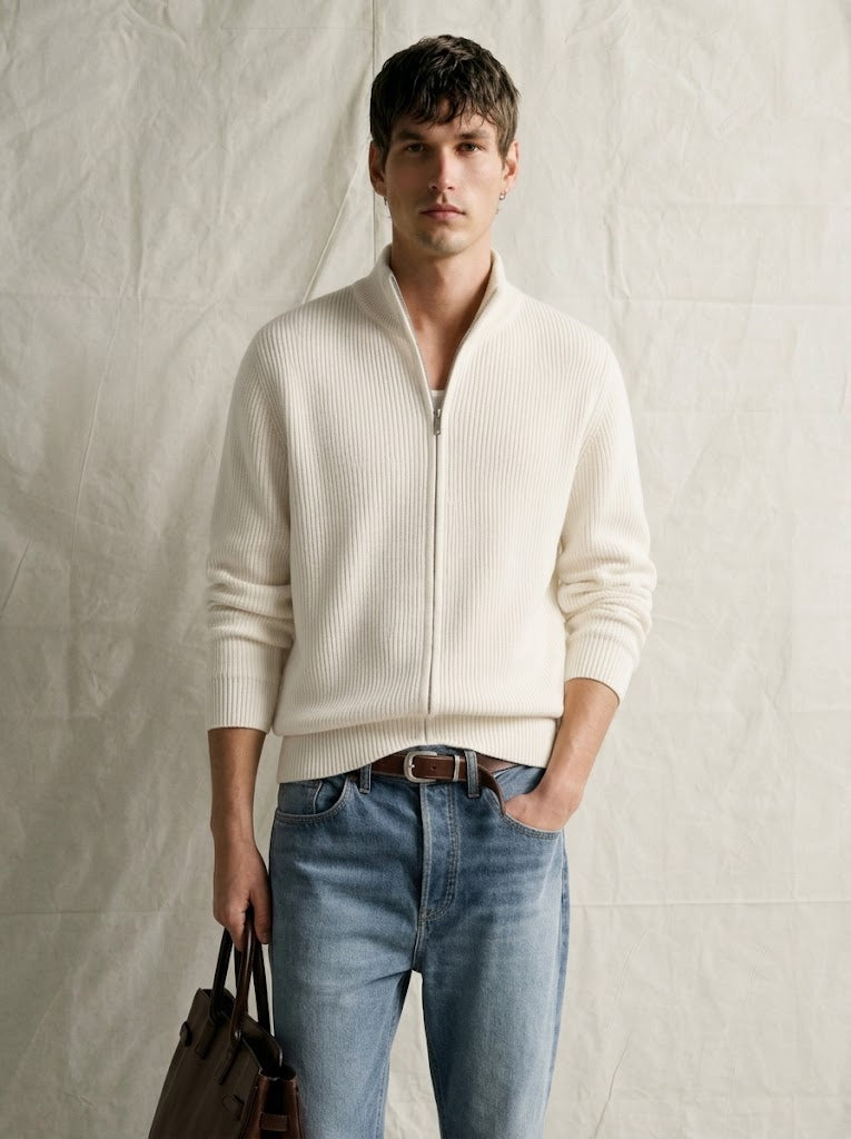 RIBBED KNIT JACKET