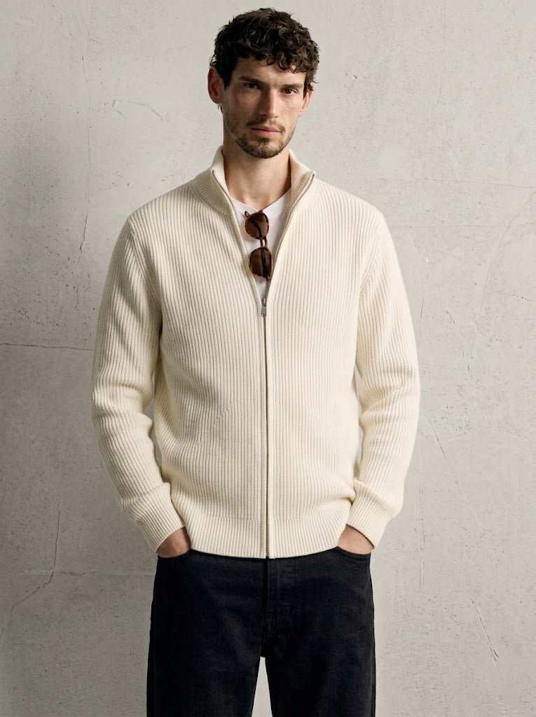 RIBBED KNIT JACKET